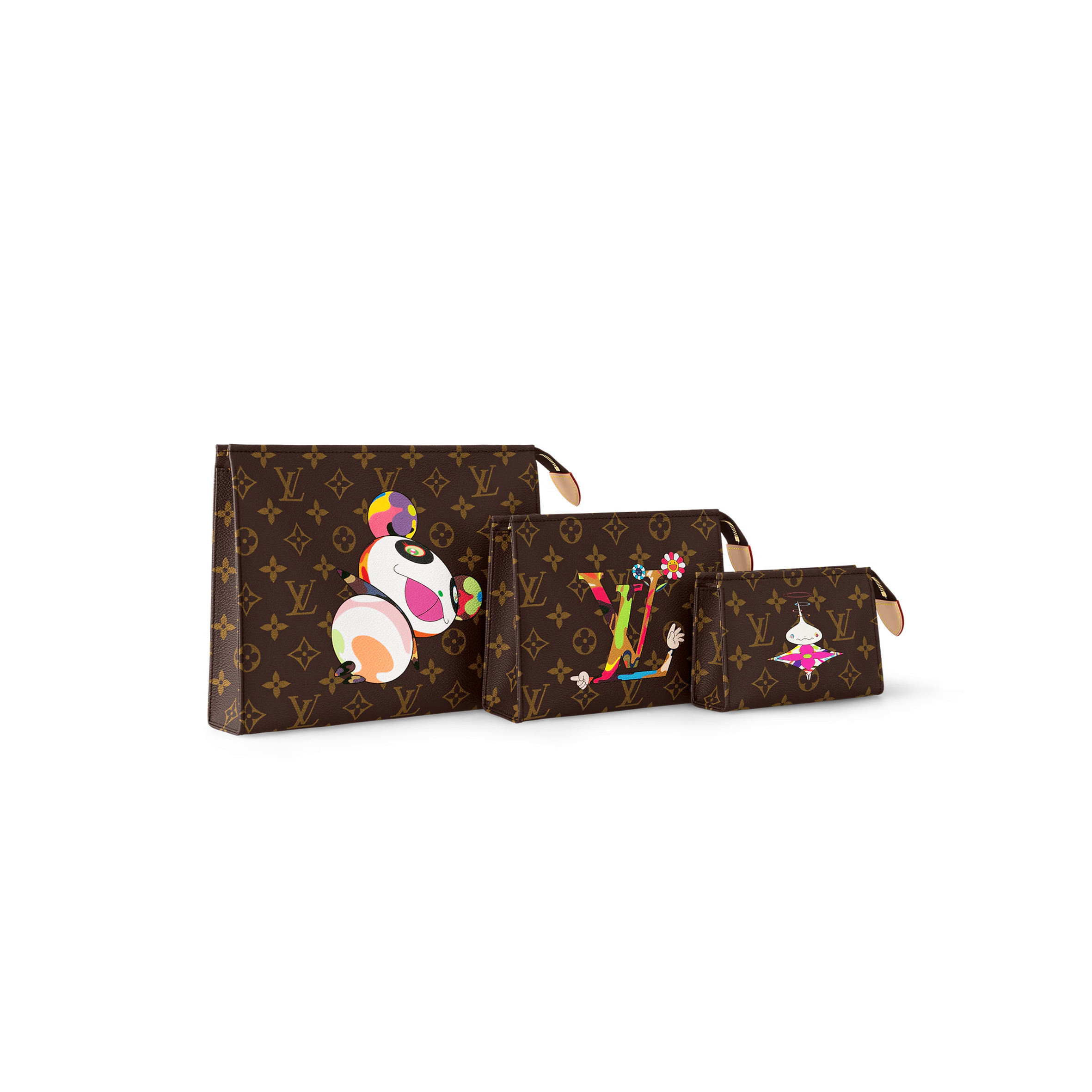 l**is V*t*n murakami lv x tm trio toiletry pouch m13762 (25*20*6cm)